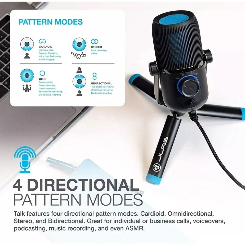 JLab - JBuds Talk USB Microphone - MJBUDSTALKRBLK4
